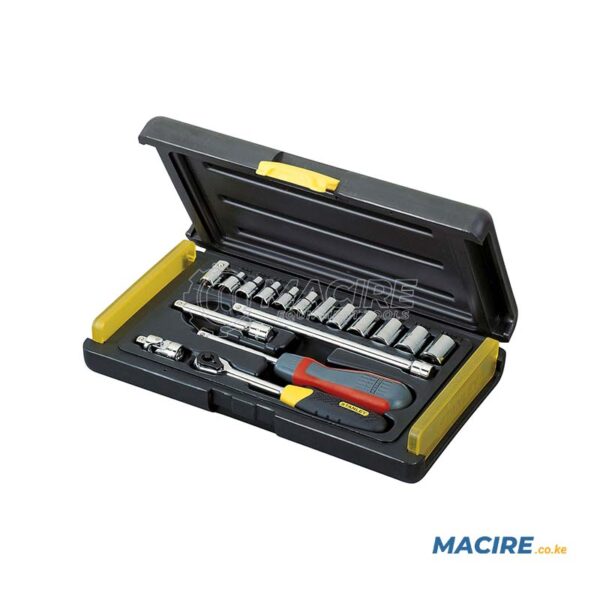 STANLEY 1/4" DR. SOCKET SET 17-PCS 4-13MM