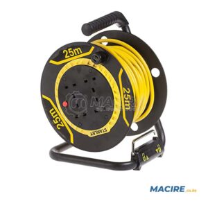 STANLEY SXECFL26HSE CABLE REEL 25MTRS 1.5MM 4-SOCKETS