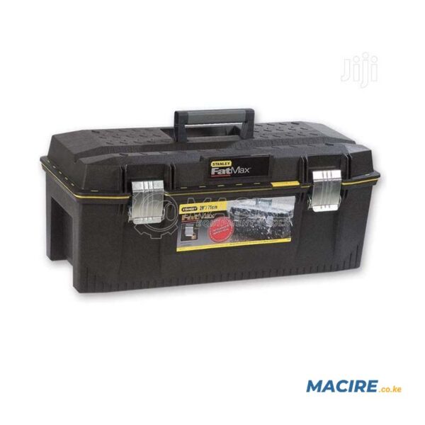 STANLEY TOOLBOX PLASTIC WITH TRAY 28" WATERPROOF & SHOCKPROOF