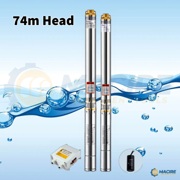TLAC 74m Head Submersible Pump 0.55kW 0.75hp 4500liter Per Hour