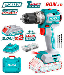 Total Lithium-Ion Compact Brushless Impact Drill TIDLI20602