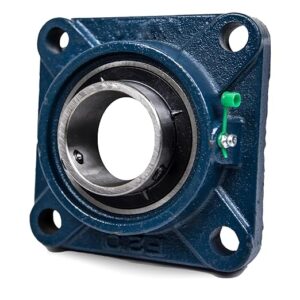 UCF 213-40 bearing Square flanged ball bearing unit with set screw locking cast iron housing