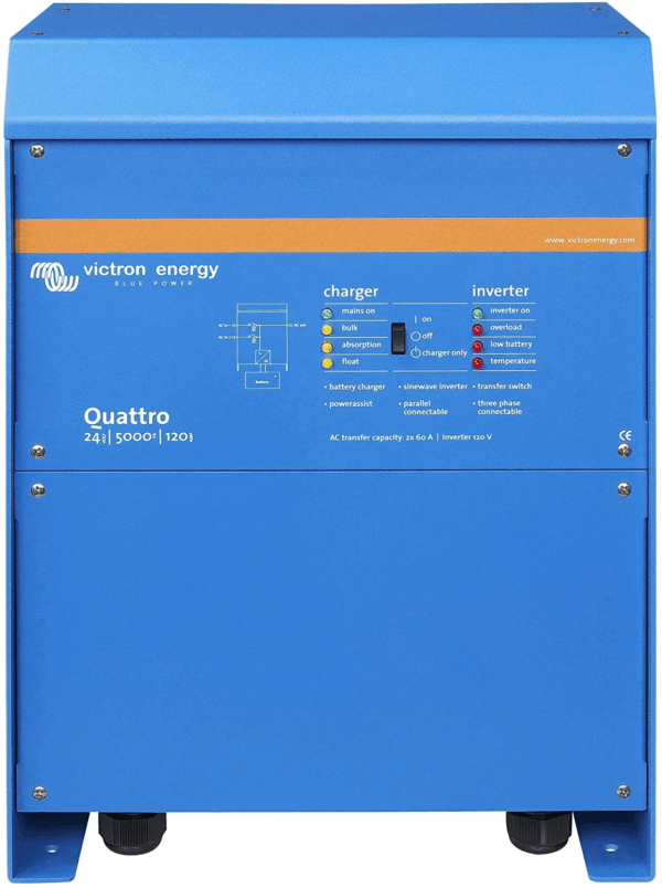 Victron Quattro 5000W Solar Inverter Charger 24 / 48v