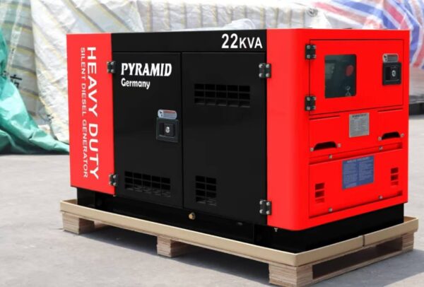 22Kva Pyramid 4 Cylinder Water Cooled Diesel Silent Generator with ATS 3Phase