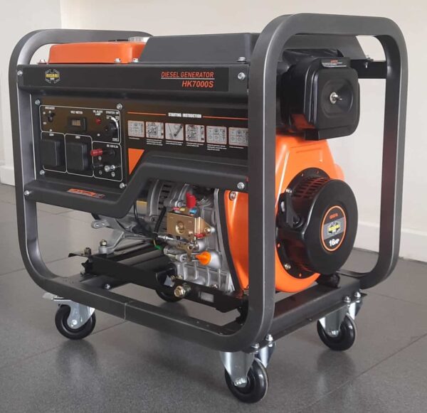 7.5Kva HK7000S-Hisaki Japan Diesel Open Generator Aircooled