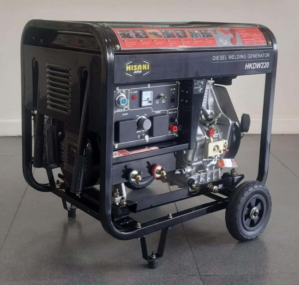 7.5Kva HKDW220 Hisaki Japan Diesel Welder Generator Key Start