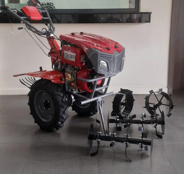 JD-1400D JIADI JD Power Tiller DIESEL POWERED 14HP Engine KEY START comes with Engine Cover and Light