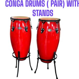 Percussion Conga Drum 10" & 11" Set – Red