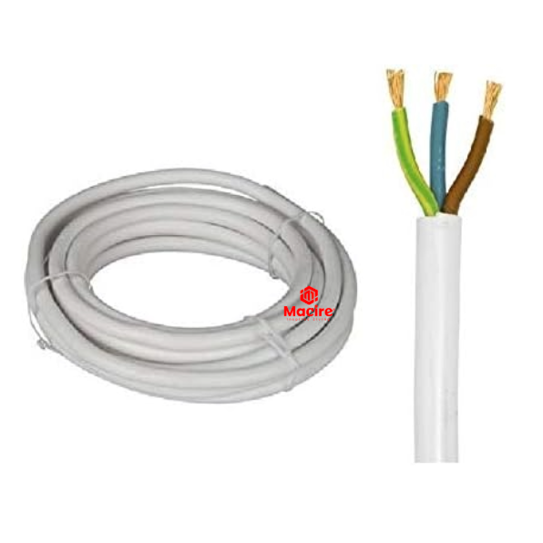 0.5mm Finlay 3 Core Flex Cable – Copper Conductors, Flexible PVC, Safe Indoor Wiring