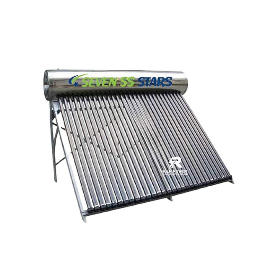150L Solar Water Heater Non-Pressurised Seven SS Stars Stainless